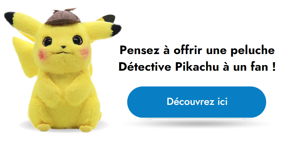 Peluche Pikachu Détective – Peluche géante